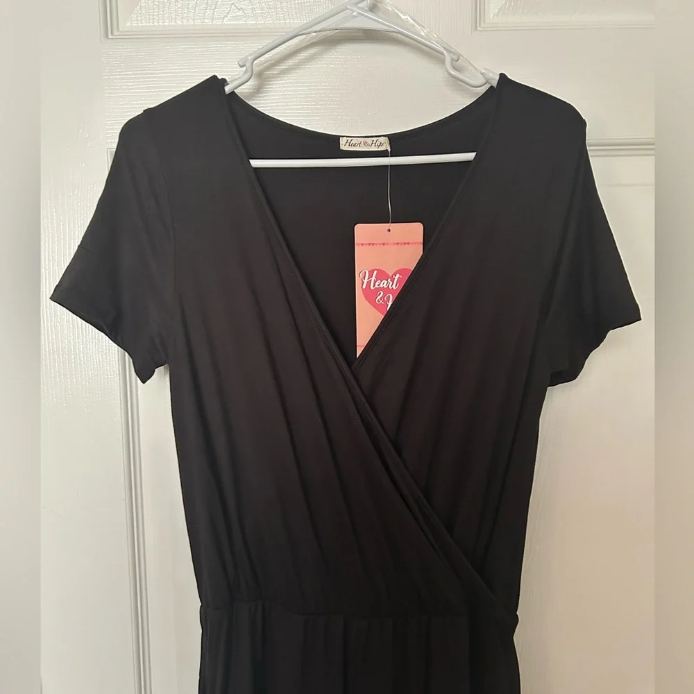 Three Bird Nest | Cross Your Heart Jumpsuit | Black - Picture 11 of 13